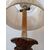 Candeliere da terra in legno dorato-candelabro barocco-fine '800-lampada