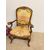 Antica poltrona Genova Luigi XIV, fine '600, Italia 108x47x50 cm, noce massello