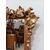 Specchiera dorata con foglie e tralci - specchio - cornice barocca - fine 800