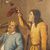 Dipinto 'Dodicesima Notte il Re Beve' XIX secolo