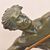 ANTICHE SCULTURE FRANCESI IN ANTIMONIO, CHIPARUS, GUERRIERO CON LANCIA, ART DECO. (STAN93)