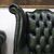 Poltrona chesterfield Queen Anne nuova inglese originale verde 