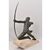 ANTICHE SCULTURE IN ANTIMONIO, MAX LE VERRIER, ARCIERE, ART DECO, SCULTORE FRANCESE. (STAN90)