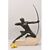 ANTICHE SCULTURE IN ANTIMONIO, MAX LE VERRIER, ARCIERE, ART DECO, SCULTORE FRANCESE. (STAN90)