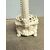 Antico scaldino in ceramica smaltata bianca con lavorazione a rilievo e traforata, primo '800, 22x40x14 cm.