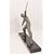 ANTICHE SCULTURE FRANCESI IN ANTIMONIO, CHIPARUS, GUERRIERO CON LANCIA, ART DECO. (STAN93)