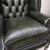 Poltrona chesterfield Queen Anne nuova inglese originale verde 