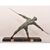 ANTICHE SCULTURE FRANCESI IN ANTIMONIO, CHIPARUS, GUERRIERO CON LANCIA, ART DECO. (STAN93)