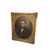 Olio su tela del 1800 "Ritratto Nobiluomo" con cornice dorata