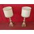 Coppia candelabri laccati