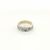 Anello a fascia in oro argento e diamanti