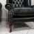 Poltrona chesterfield Queen Anne nuova inglese originale verde 