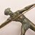 ANTICHE SCULTURE FRANCESI IN ANTIMONIO, CHIPARUS, GUERRIERO CON LANCIA, ART DECO. (STAN93)