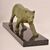 ART DÉCO, ANTICHE SCULTURE IN ANTIMONIO, PANTERA, MARCEL LEDUCQ, SCULTORE FRANCESE. (STAN95)