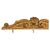 Coppia di piccoli fregi-cimase dorate - O/4916 -