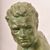 ART DÉCO, ANTICHE SCULTURE IN ANTIMONIO, UOMO CON LANCIA, RONCOURT, SCULTORE FRANCESE. (STAN94)