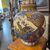 Antico grande vaso Potiche Santarelli Gualto Tadino 1920 Liberty con Gallo Altezza cm 48 