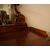 Antica credenza alta Nord Europa Biedermeier del 1800 con alzatina in mogano