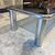 Tavolino da fumo anni 70 cromato e vetro fumè – modello Sesann Frattini per Cassina .mis120 x 60 x 35 