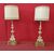 Coppia candelabri laccati