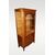 Vetrina francese di fine '800 stile Provenzale in legno di rovere con intagli