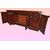 Grande Servante credenza inglese in mogano e piuma di mogano stile Vittoriano del 1800