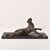 ANTICHE SCULTURE IN BRONZO, LEONESSA FERITA, CHARLES VALTON, SCULTORE FRANCESE, XIX SECOLO. (STB96)
