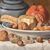 DIPINTI ANTICHI, NATURA MORTA CON FRUTTA E FORMAGGIO, OLIO SU TELA, XIX SECOLO. (QNM654)