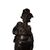Coppia di grandi sculture Cavalieri in bronzo del 1900