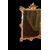 Elaborata specchiera francese di inizio 1800 dorata foglia oro