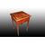 Tavolino da gioco del 1800 Stile Luigi XVI in legno di mogano con intarsi