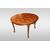 Tavolo provenzale circolare allungabile di inizio 1900 in legno di rovere con piano parquettato