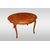 Tavolo provenzale circolare allungabile di inizio 1900 in legno di rovere con piano parquettato