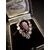 Anello  con  Rubino  a  goccia  Diamanti  