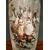 Coppia di vasi francesi in opaline dipinti del 1800 con personaggi