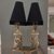 Lampada con Coniglio in Ceramica Dipinta vestiro da Pierrot