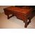 Antica grande scrivania francese del 1800 con piano in pelle stile Direttorio in mogano