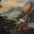 Pittore italiano (XVII-XVIII secolo) - Paesaggio fluviale con pescatori. 