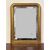 Specchiera in legno intagliato dorato con treccia sui lati XIX secolo .  118 x 87 