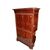 Secretaire stile Carlo X in Piuma di Mogano Francese del 1800 con Marmo