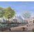 Pittore veneziano (inizio XIX sec.) - Venezia, veduta dei giardini con la Coffee House verso la Basilica di S. M. della Salute.