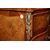 Comoncino francese stile Luigi XV riccamente intarsiato del 1800 in noce