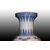 Vaso cinese in porcellana bianca decorata azzurra carpe Koi e piante