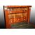Secretaire stile Impero francese di metà 1800 in legno di mogano con marmo e bronzi