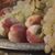 DIPINTI ANTICHI, NATURA MORTA CON FRUTTA, UVA E PESCHE, OLIO SU TELA, XIX SECOLO. (QNM659)