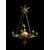 Lampadario in bronzo dorato
