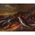XVII secolo, seguace di Giuseppe Recco (Napoli,1634- Alicante,1695), Natura morta di pesci, calamari, ostriche e coralli sulla spiaggia