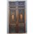 PTI754 - Porta in noce, due battenti scolpiti con mascheroni e decori fogliacei, epoca '800, misure cm L 106 x H 211