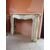 CAMINO IN MARMO BIANCO CARRARA STATUARIO SCOLPITO STILE LUIGI XV FRANCIA  cm L143xP40,5xH104