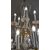 LAMPADARIO IN BRONZO CON CRISTALLI META’ XIX SECOLO
